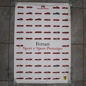 Official Galleria Ferrari Sporte e Sport-Prototipo History Poster 27x38